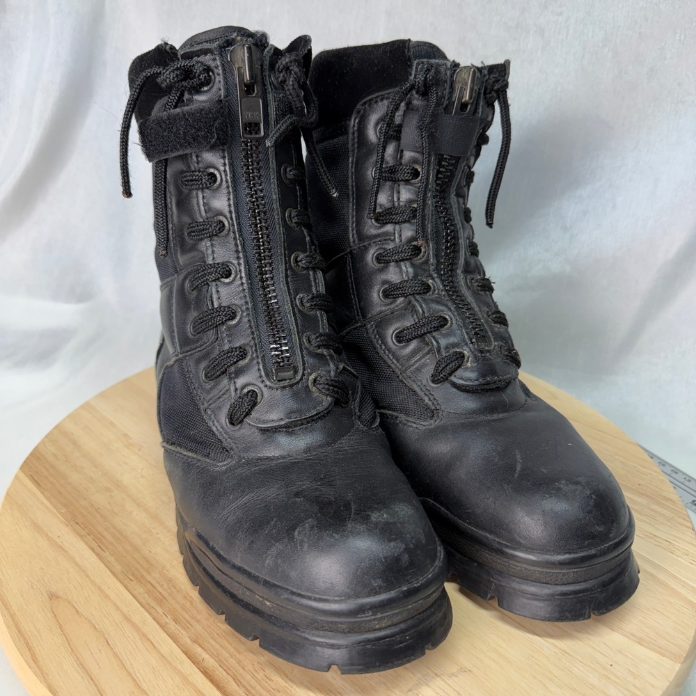 THOROGOOD Leather Side Zip Tactical Combat Boots 9M 804-6087